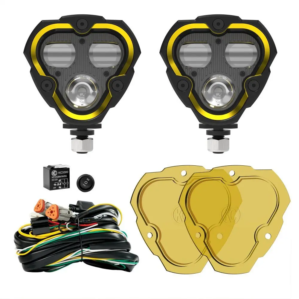 Kc Hilites Flex Era 3 Dual Mode Sae Fog Led Light Pods | 2-Light Master Kit 1