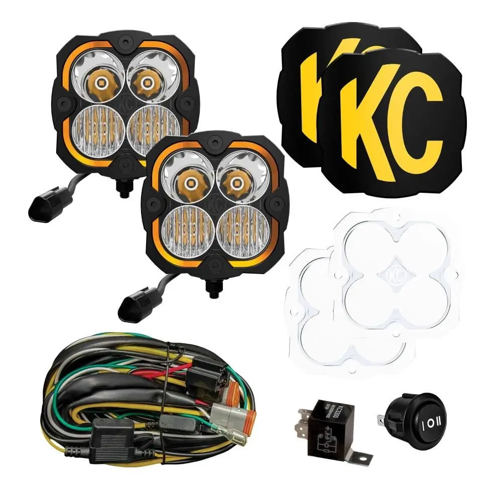 Kc Hilites Flex Era 4 | 2-Light Master Led Light Pod Kit 1