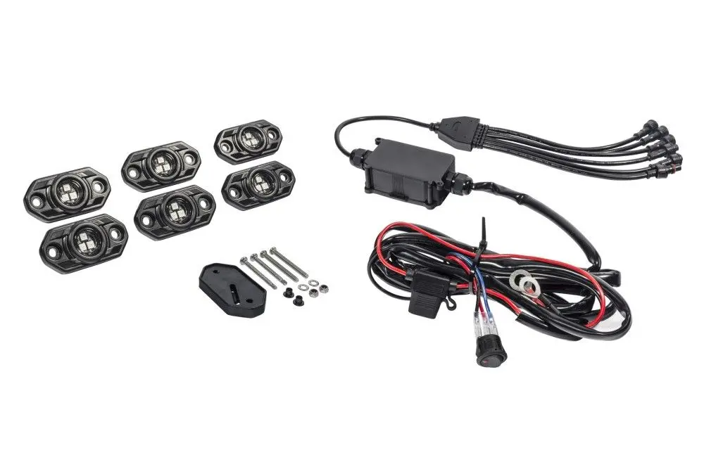 Kc Hilites C-Series Rgb Multi-Color Multi-Use Led 6-Light System - 5W Flood Beam 1