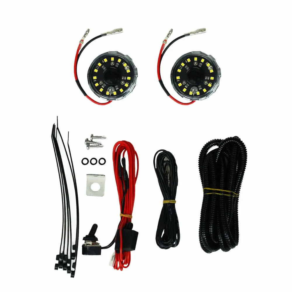 Kc Hilites Cyclone V2 Led - 2-Light Universal Under Hood Lighting System - 5W Flood Beam 1