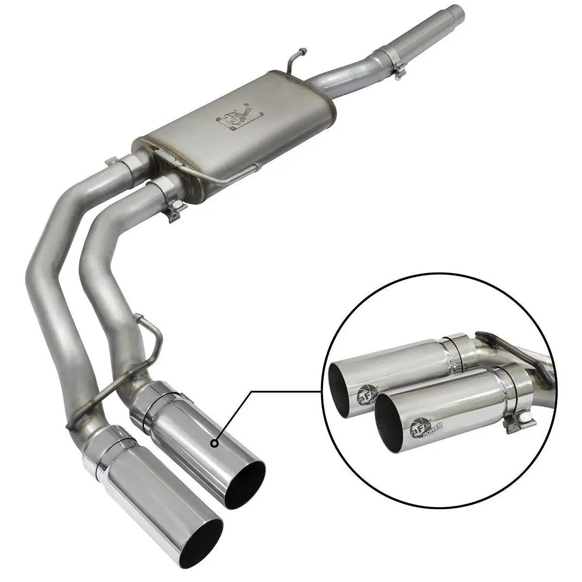 04-08 Ford F150 Rebel Series 3" To 2-1/2" 409 Stainless Steel Cat Back Exhaust System 2