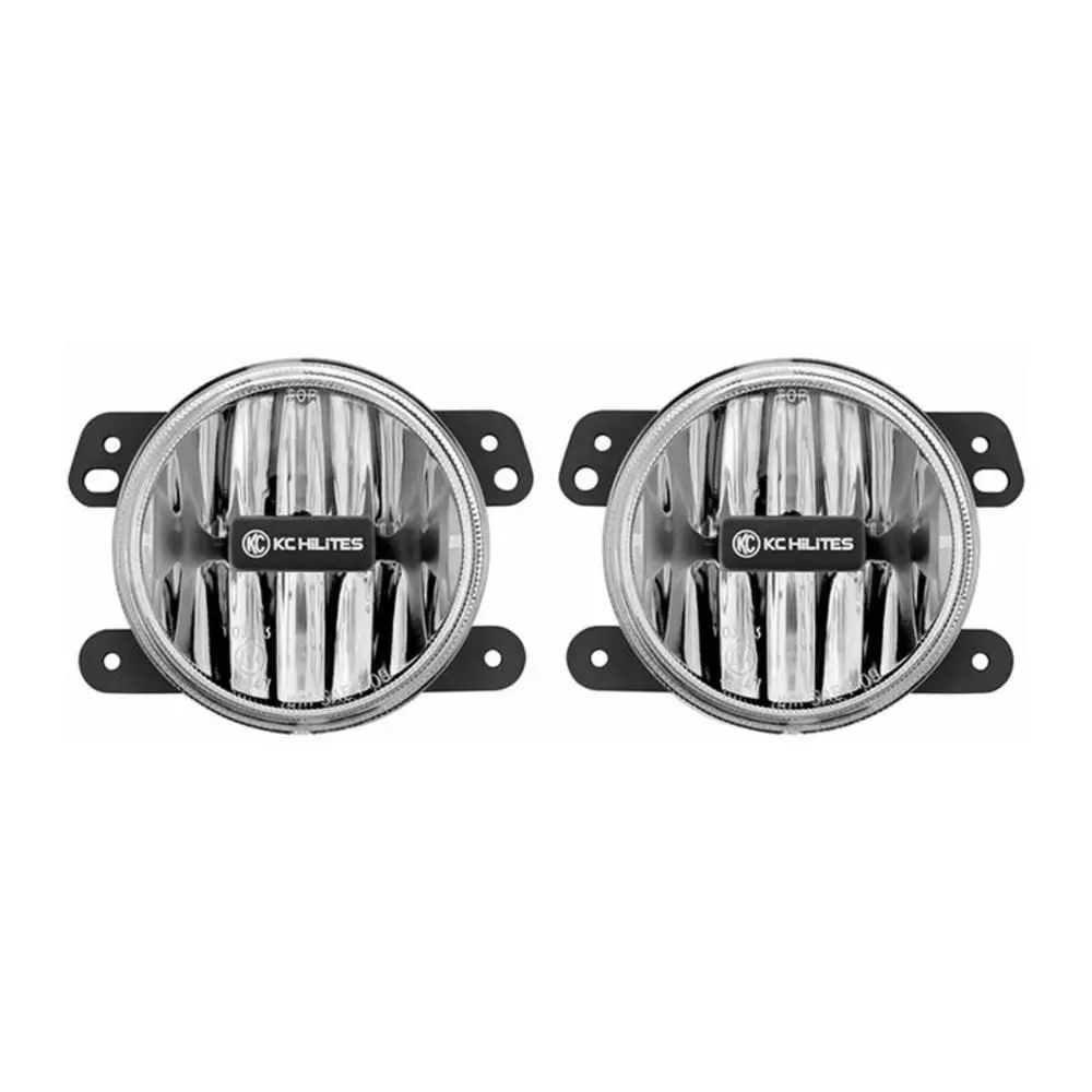Kc Hilites Gravity Led G4 Fog Light Pair Pack System | 10-18 Jeep Jk 1