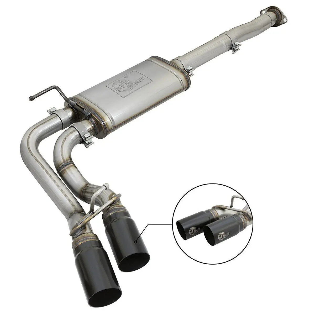05-15 Toyota Tacoma 3" Rebel Series 409 Stainless Steel Cat-Back Exhaust System 1