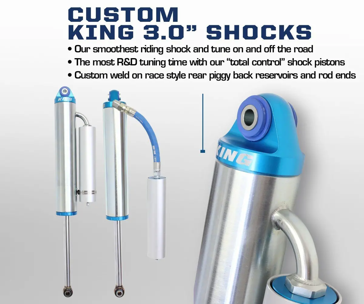 05-16 Ford F250/350 Leveling (2.5" Lift) Dominator 3.0 Shock Package 2