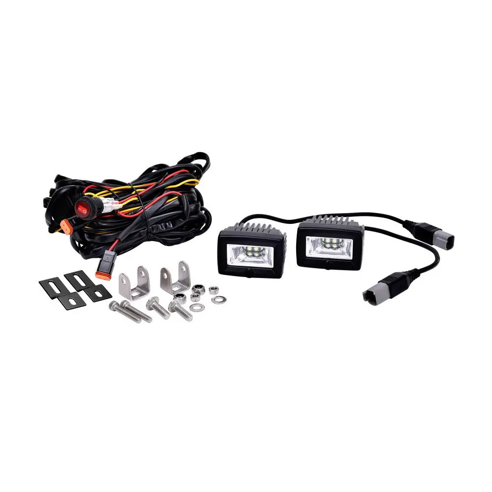 Kc Hilites 2" C-Series C2 Led - 2-Light System - Backup - 20W Flood Beam 1