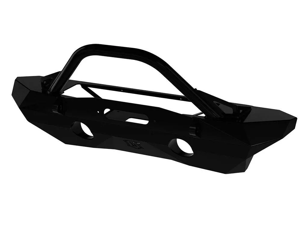 07-18 Jeep Jk Pro Series Mid-Width Bumper Rec Winch Mount W/ Bar 1
