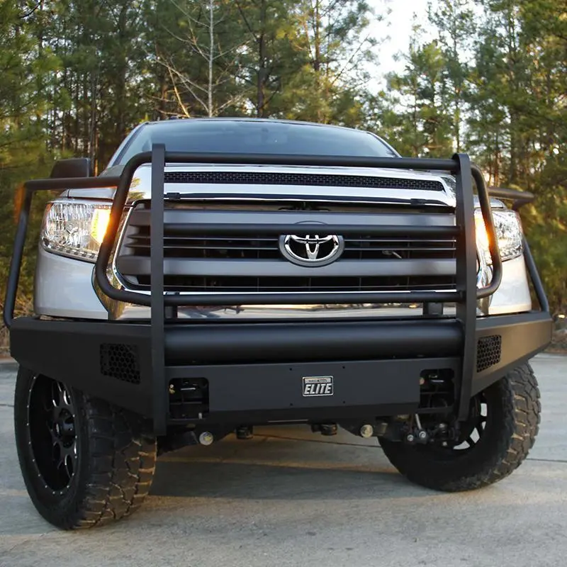07-21 Toyota Tundra Elite Black Steel Series Front Bumper 1