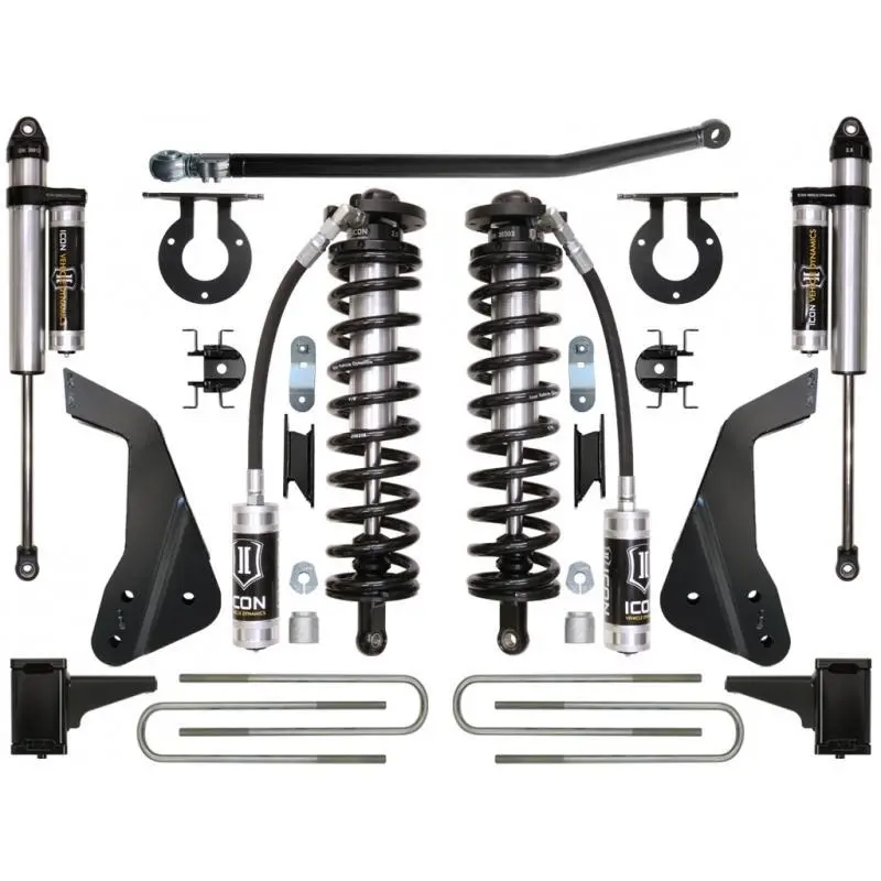 08-10 Ford F250/F350 4Wd 4-5.5" Coilover Conversion System-Stage 3 1