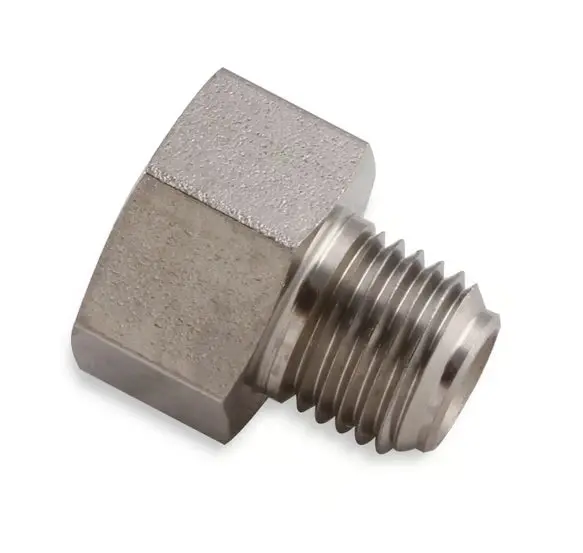 Earl's Hardline Adapter Expander - Stainless Steel - 3/8"-24 Inverted Flare Male For 3/16" Tubing To 7/16"-24 Inverted Flare Female For 1/4" Tubing 1