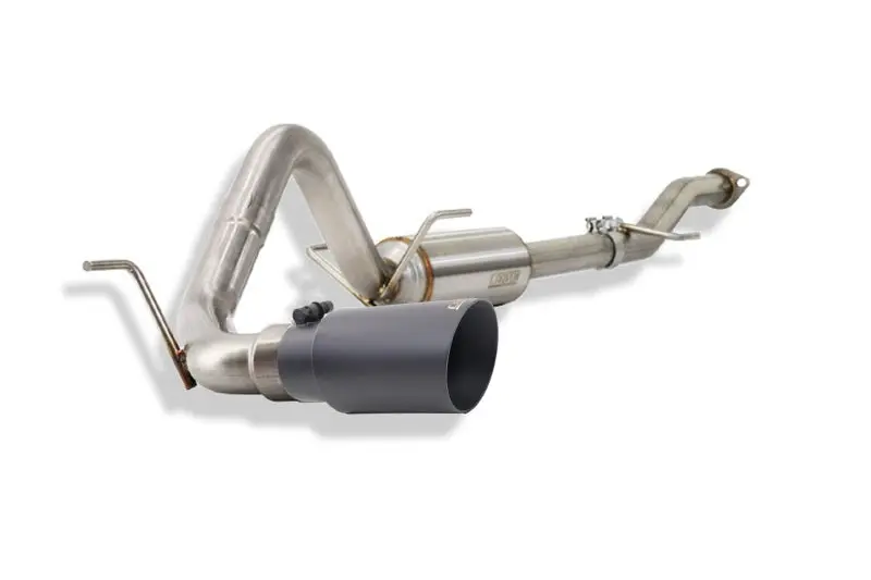 Carven Progressive-Series Cat-Back Exhaust For 2016–2020 Toyota Tacoma 3.5L – Short Bed, 4-Inch Ceramic-Black Tip 1