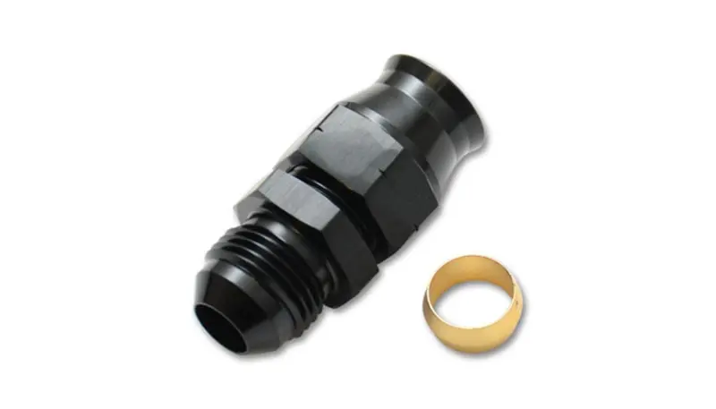 Vibrant -6An Male To 5/16-Inch Tube Adapter Fitting With Brass Compression Olive 1