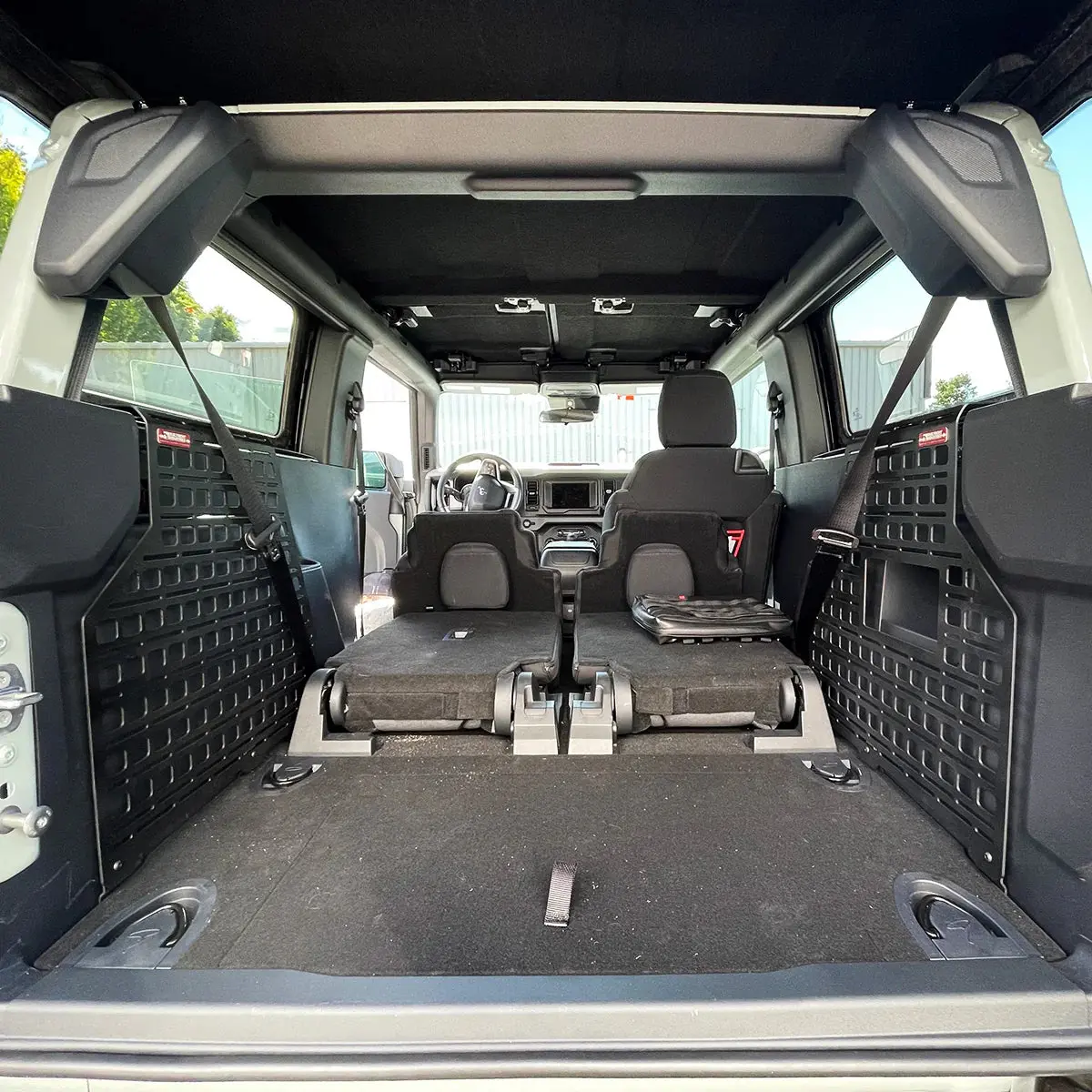 '21+ Ford Bronco 2-Door Builtright Industries Molle Compatible Cargo Panel-Full Kit 1