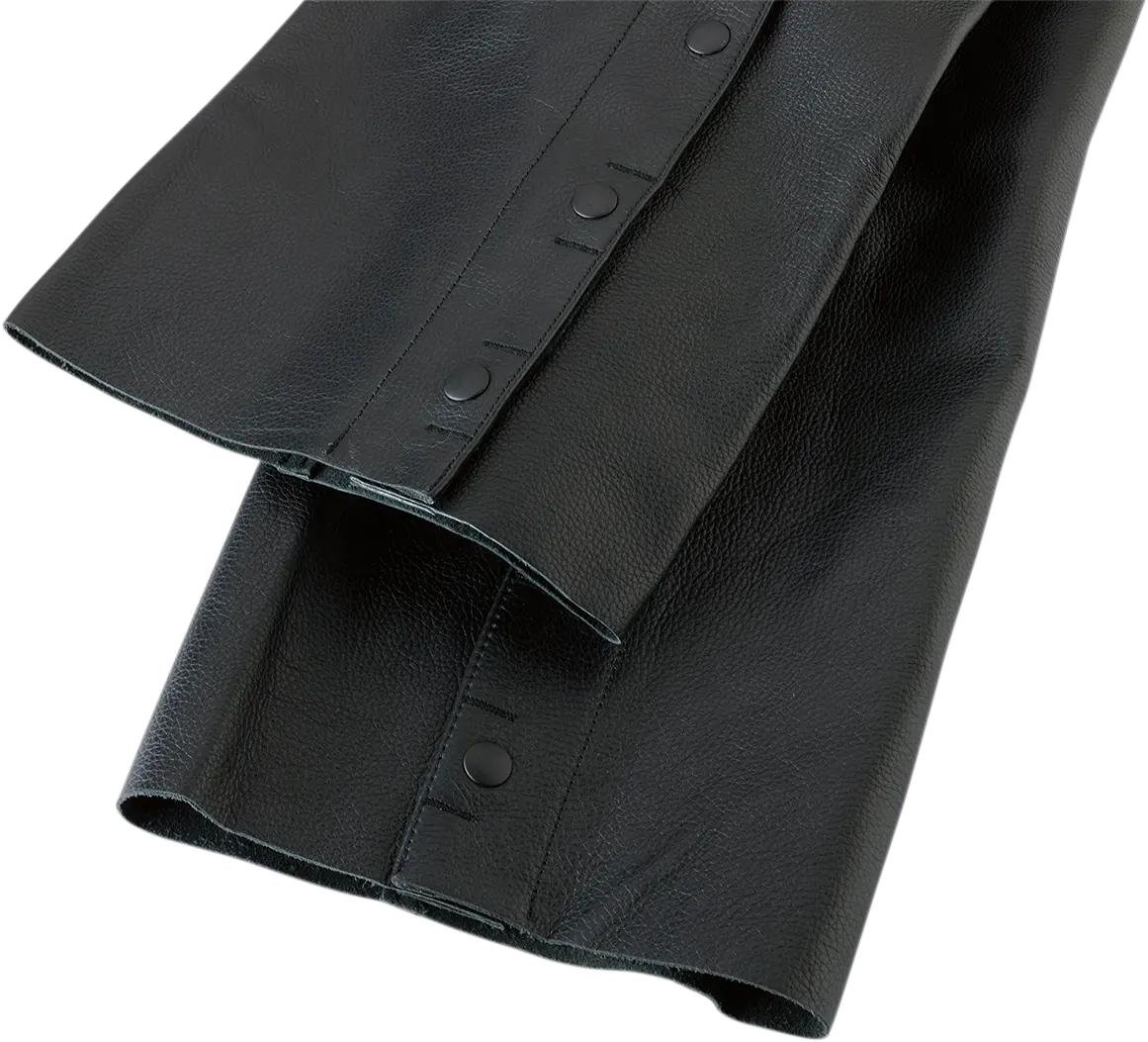 Z1R Sabot Leather Chaps – Matte Black, Size 5Xl 1