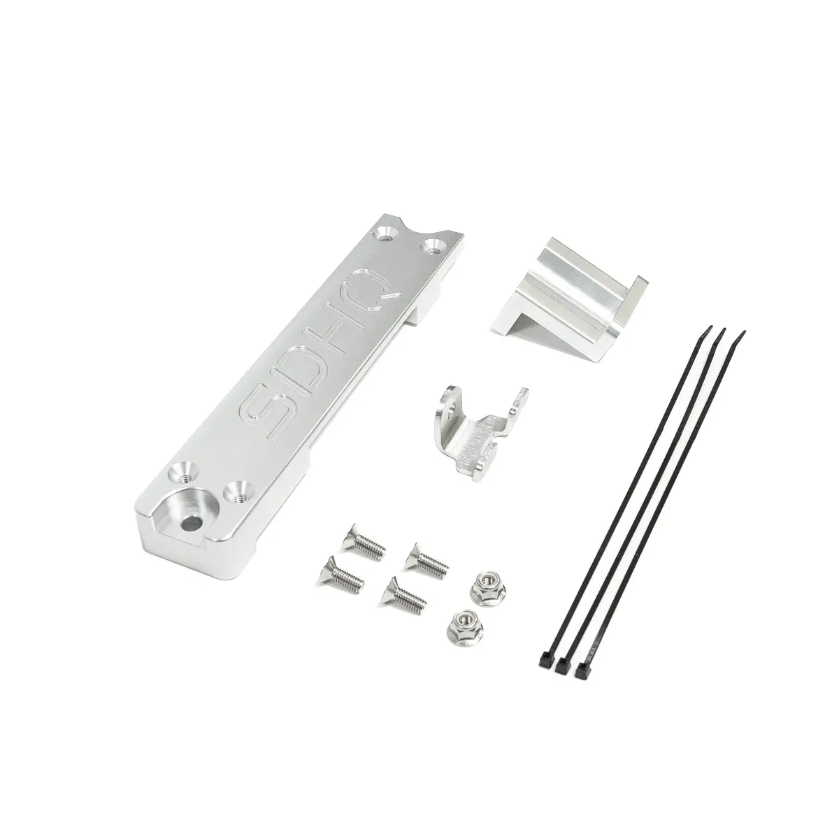 Sdhq Built 2011-2016 Ford Super Duty Single Battery Billet Battery Hold Down Kit 2