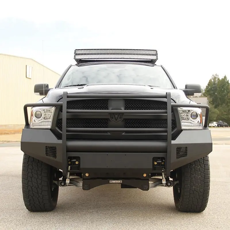 13-18 Dodge Ram 1500 Black Steel Elite Series Front Bumper 1