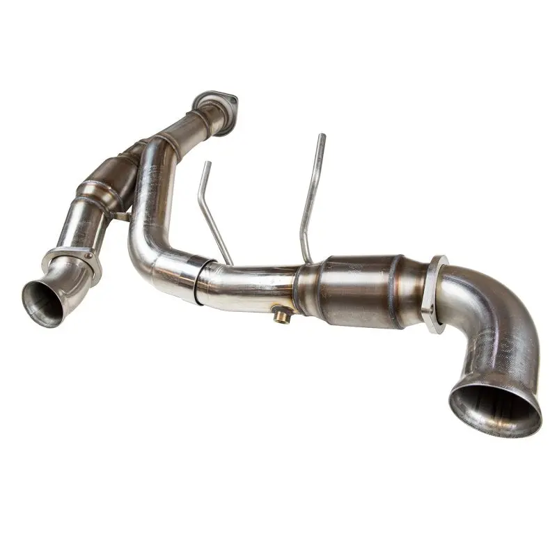 3" Ss Green Catted Y-Pipe 2015-2020 F150 5.0L 4V | Connects To Oem 1