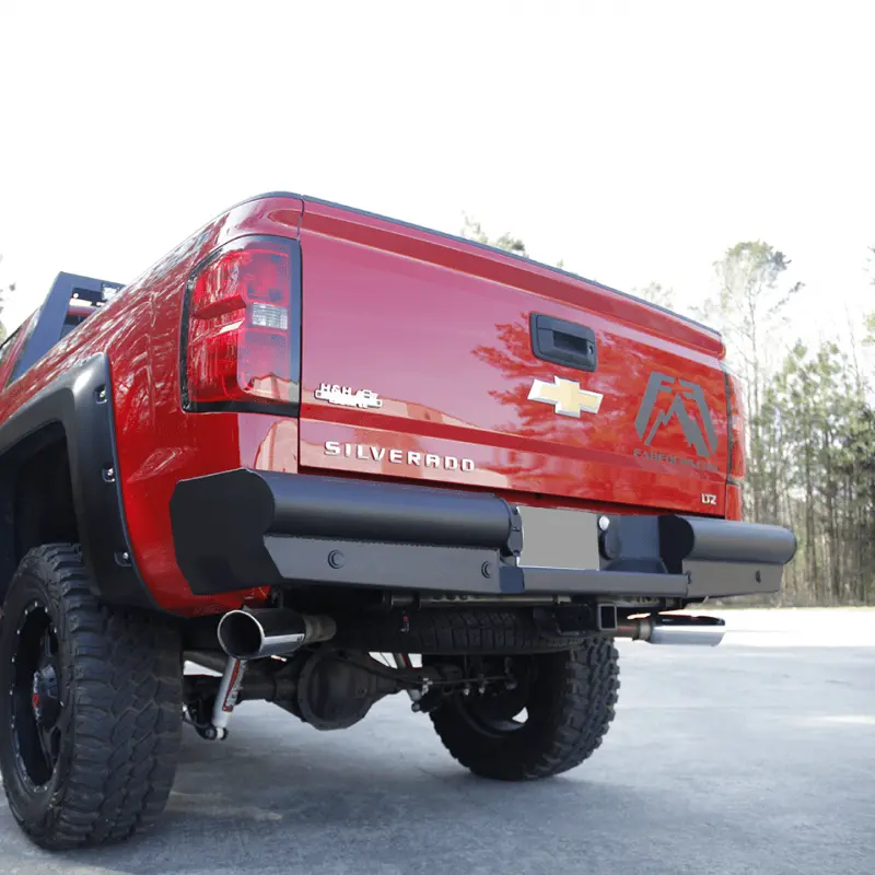 14-18 Chevy/Gmc 1500 Elite Black Steel Series Rear Bumper 1