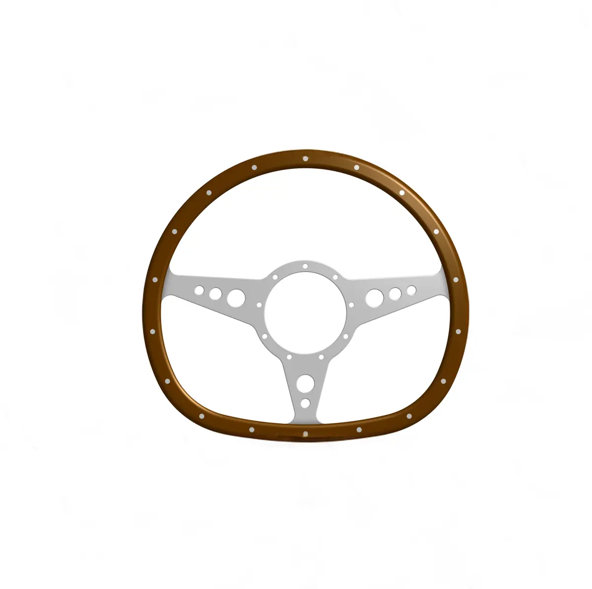 Mk3 Flat/Flat Bottomed Wood Rim Steering Wheel 1