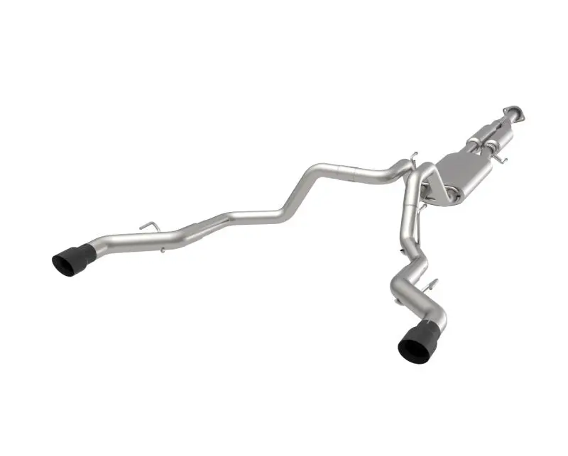 Dual Rear Exit Cat-Back W/Black Tips | 2015-2020 F150 2.7L/3.5L/5.0L 1