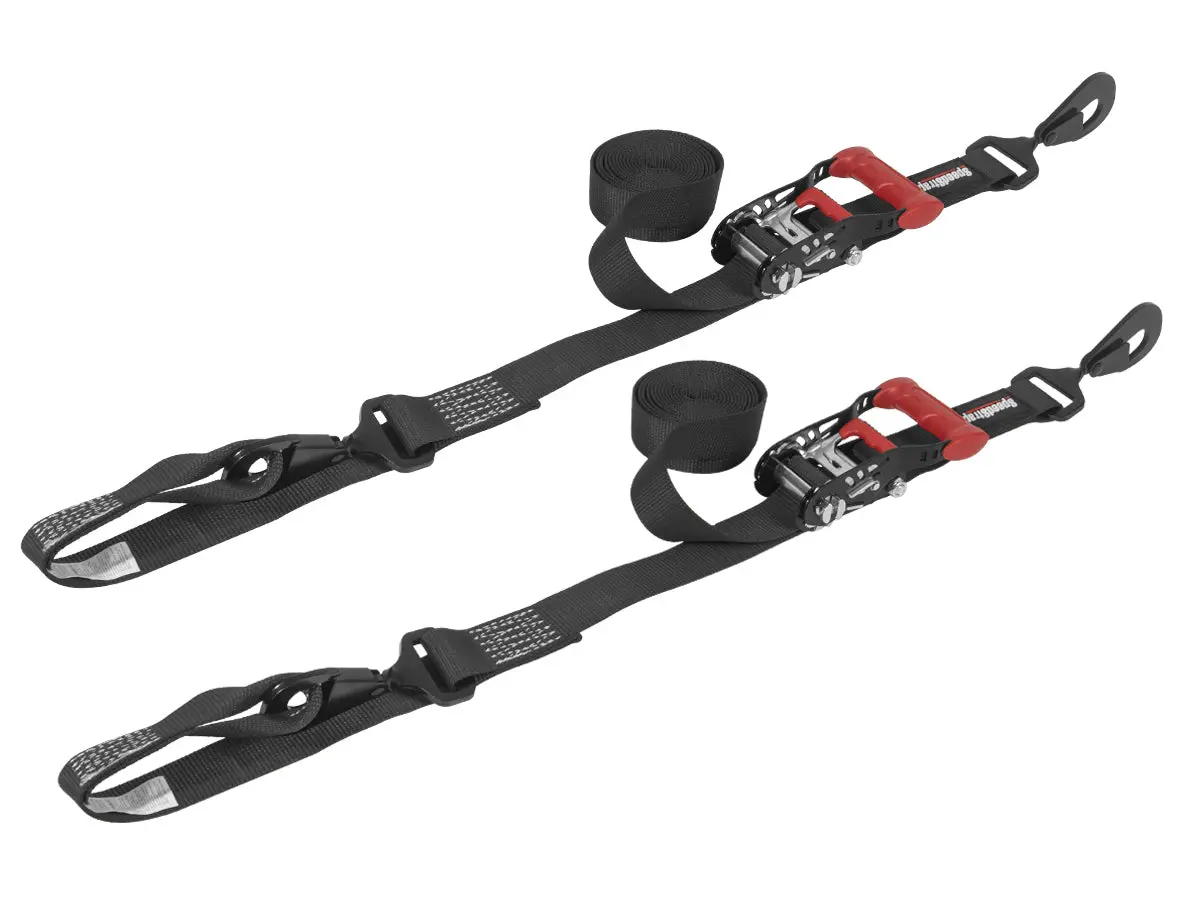 Speedstrap 1.5" X 10' Ratchet Tie-Down W/ Soft Tie (2-Pack) 1