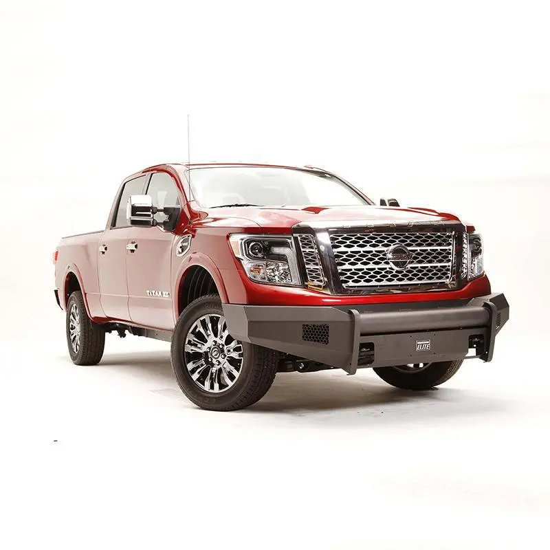 16-22 Nissan Titan Black Steel Elite Series Front Bumper 1