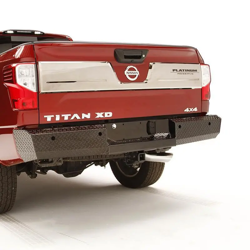 16-23 Nissan Titan Xd Black Steel Series Rear Bumper 1