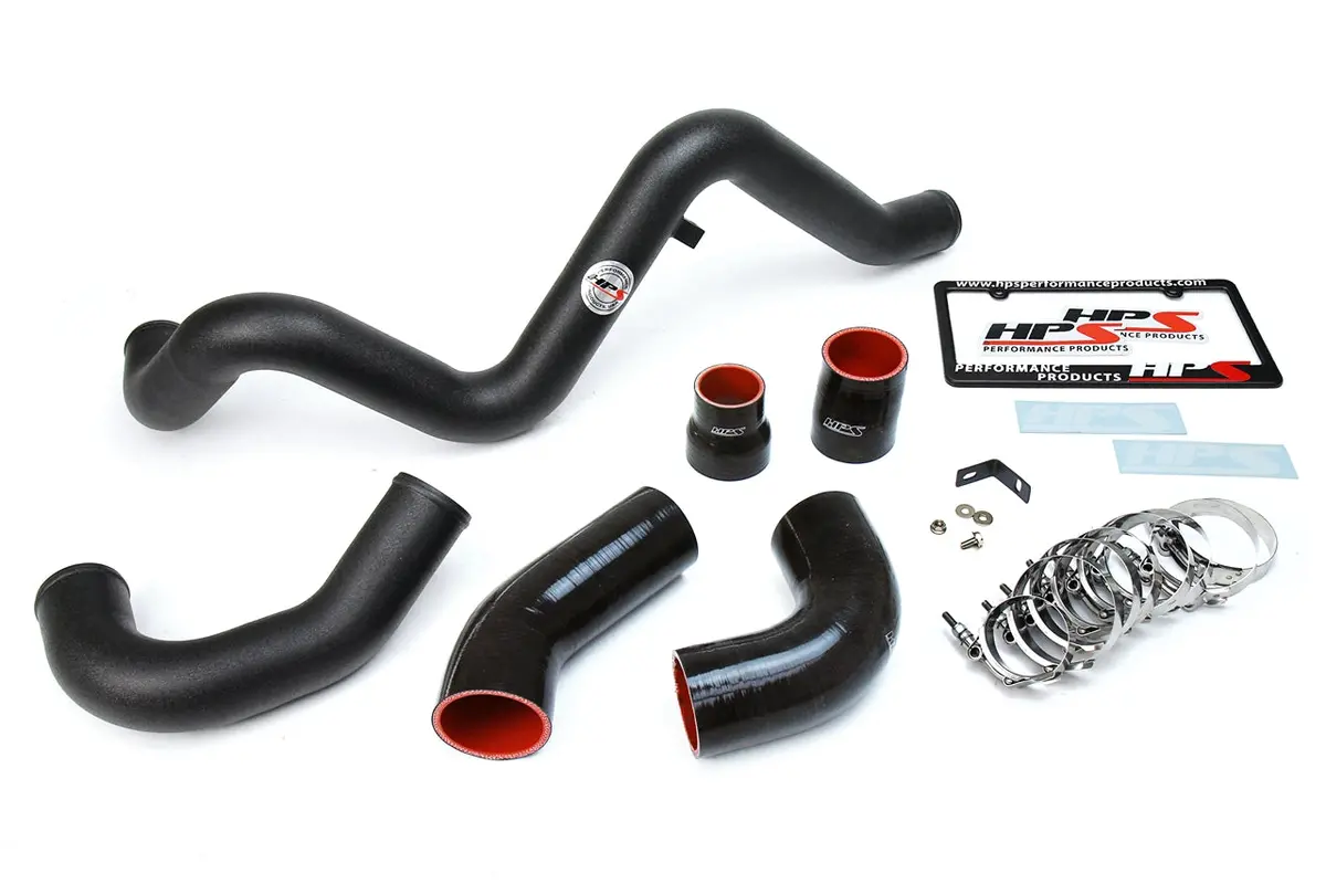Hps Performance Intercooler Charge Pipe Kit (Cold And Hot Side), Black, 17-104Wb 1