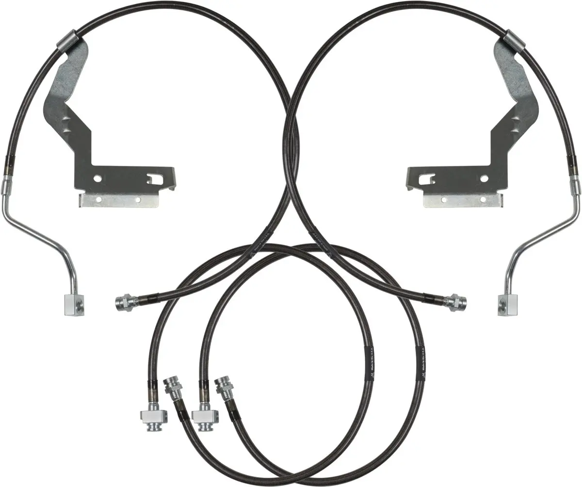 '17-24 Ford F250/350 Stainless Steel Braided Brake Line Kit 2