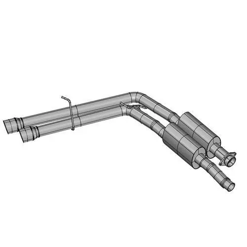 17-20 Ford Raptor Extended Cab Side Exit Cat Back Exhaust 1