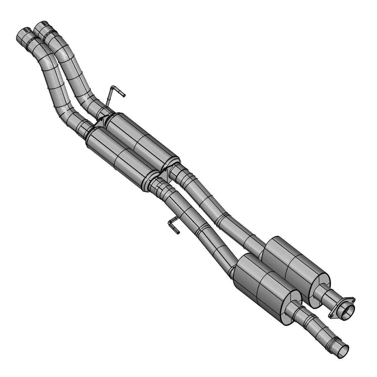 17-20 Ford  Raptor Factory Exit Cat Back Exhaust 1