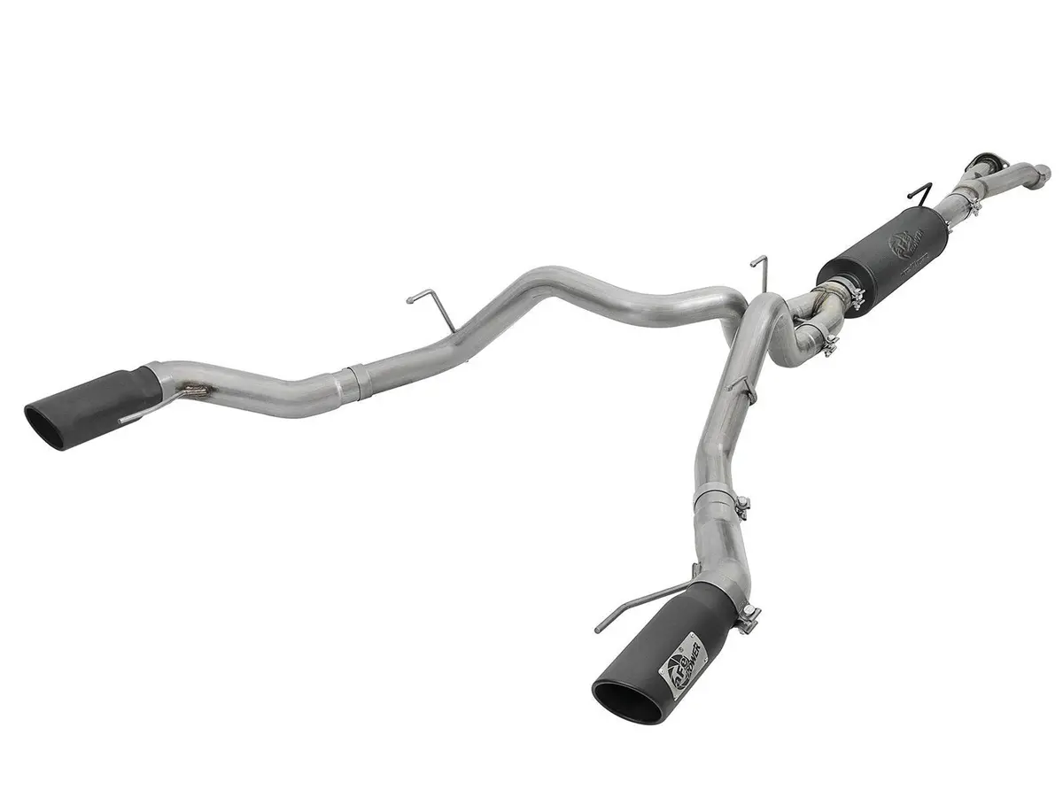17-20 Ford Raptor Mach Force Xp 3" To Dual 3-1/2" 304 Stainless Steel Cat Back Exhaust System 1