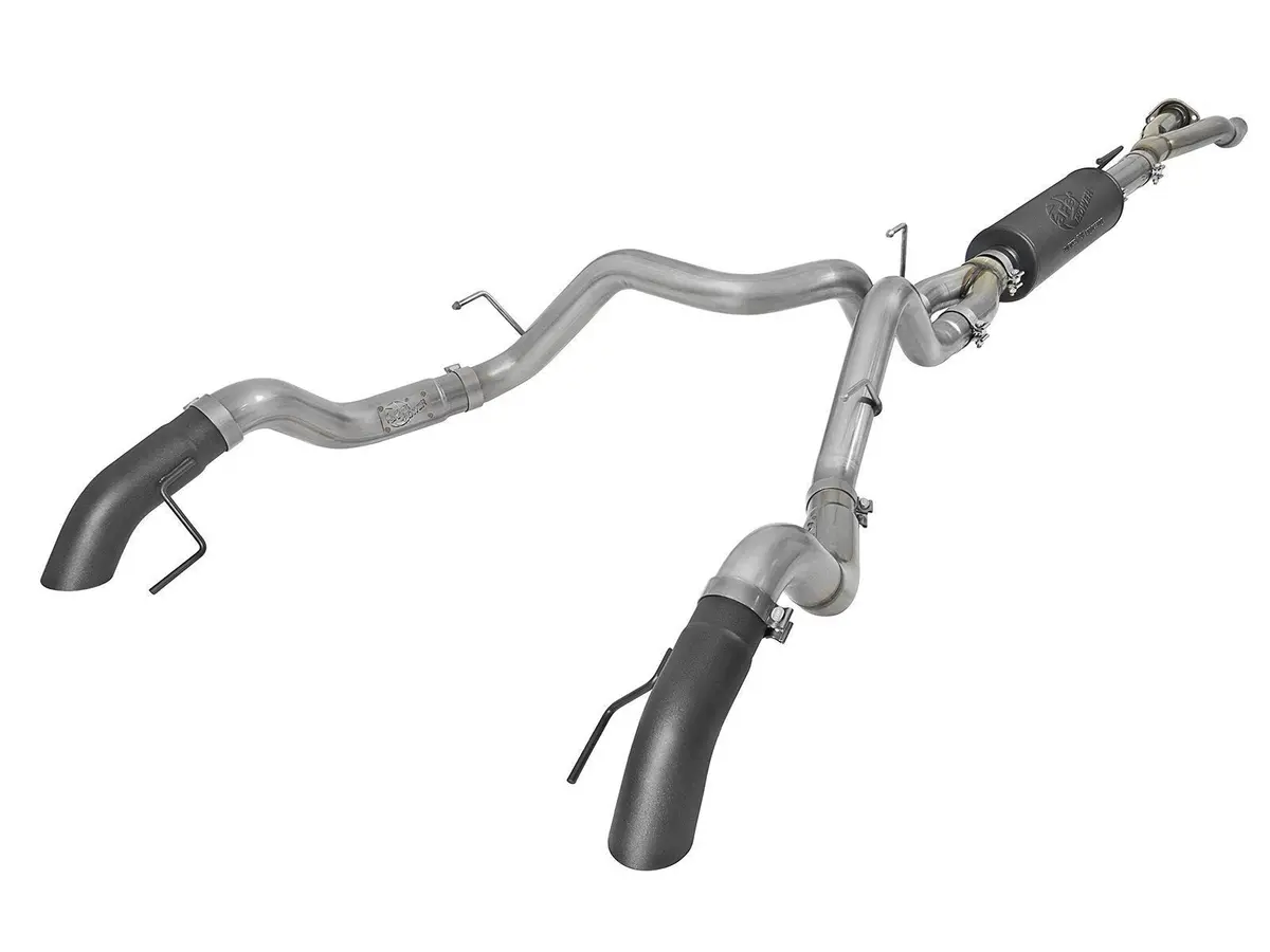 17-20 Ford Raptor Mach Force Xp 3" To Dual Hi-Tuck  4" 304 Stainless Steel Cat Back Exhaust System 1