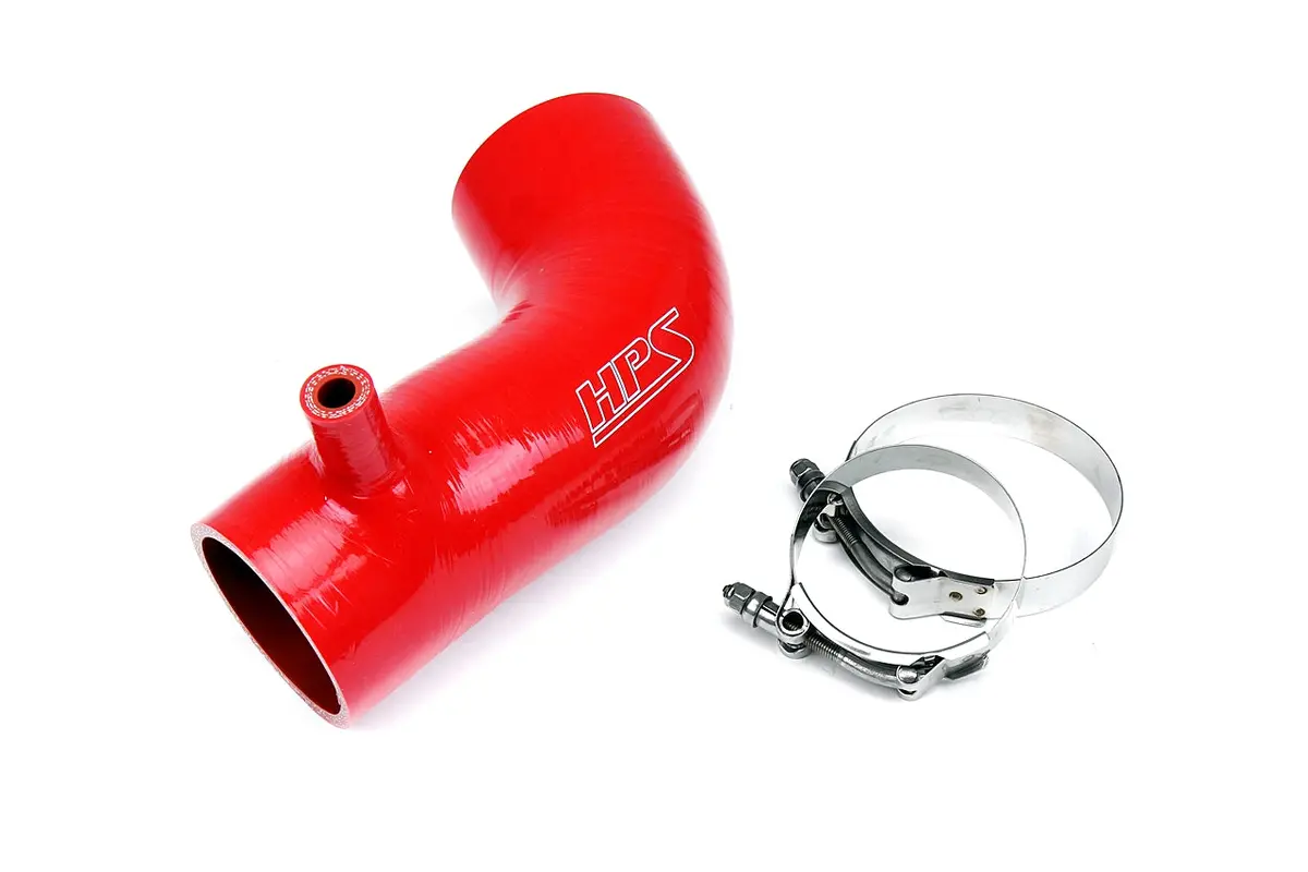 Hps Performance High Temp Reinforced Silicone Air Intake Hose Kit, Red, 17838-Red 1