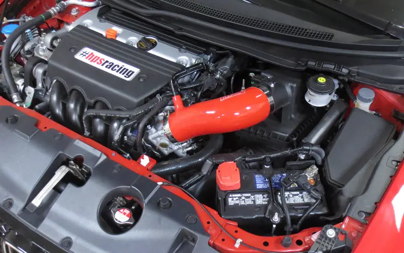 Hps Performance High Temp Reinforced Silicone Air Intake Hose Kit, Red, 17838-Red 2