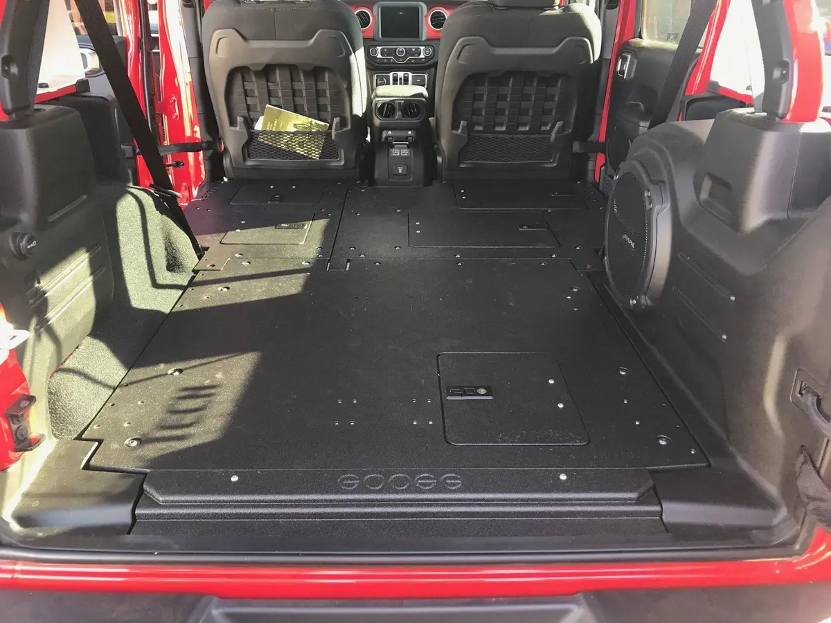 18-23 Jeep Jlu Second Row Seat Delete Plate System 1