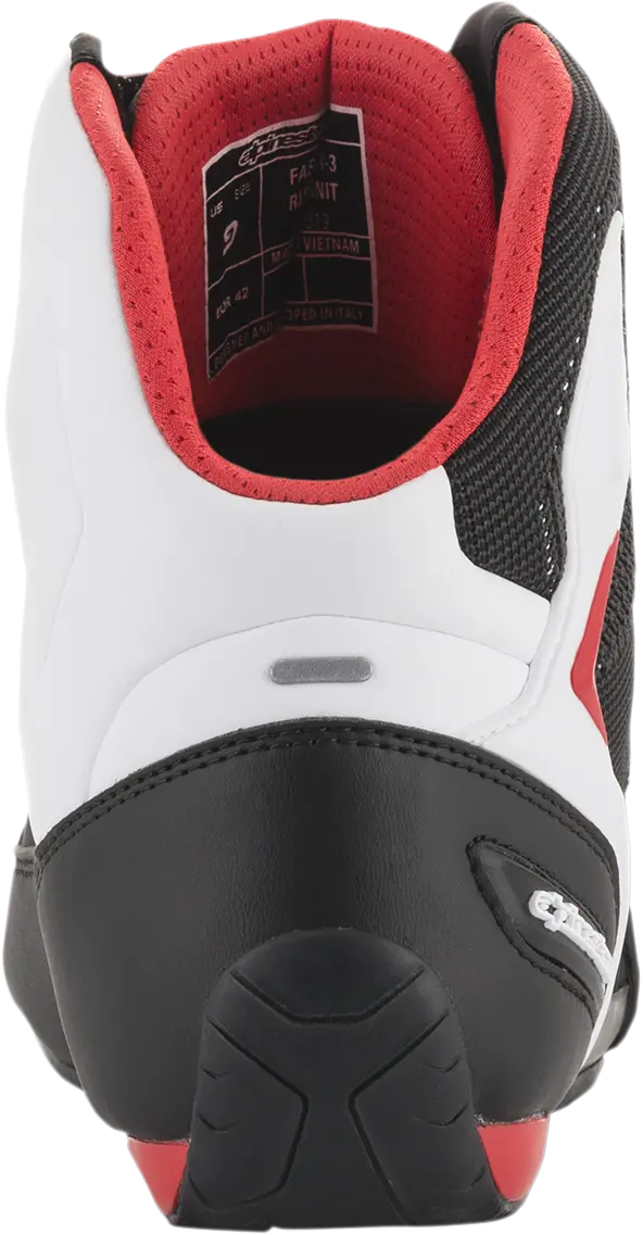 Alpinestars Faster-3 Rideknit Motorcycle Riding Shoes – Black, White, Red (Us 10.5) 1