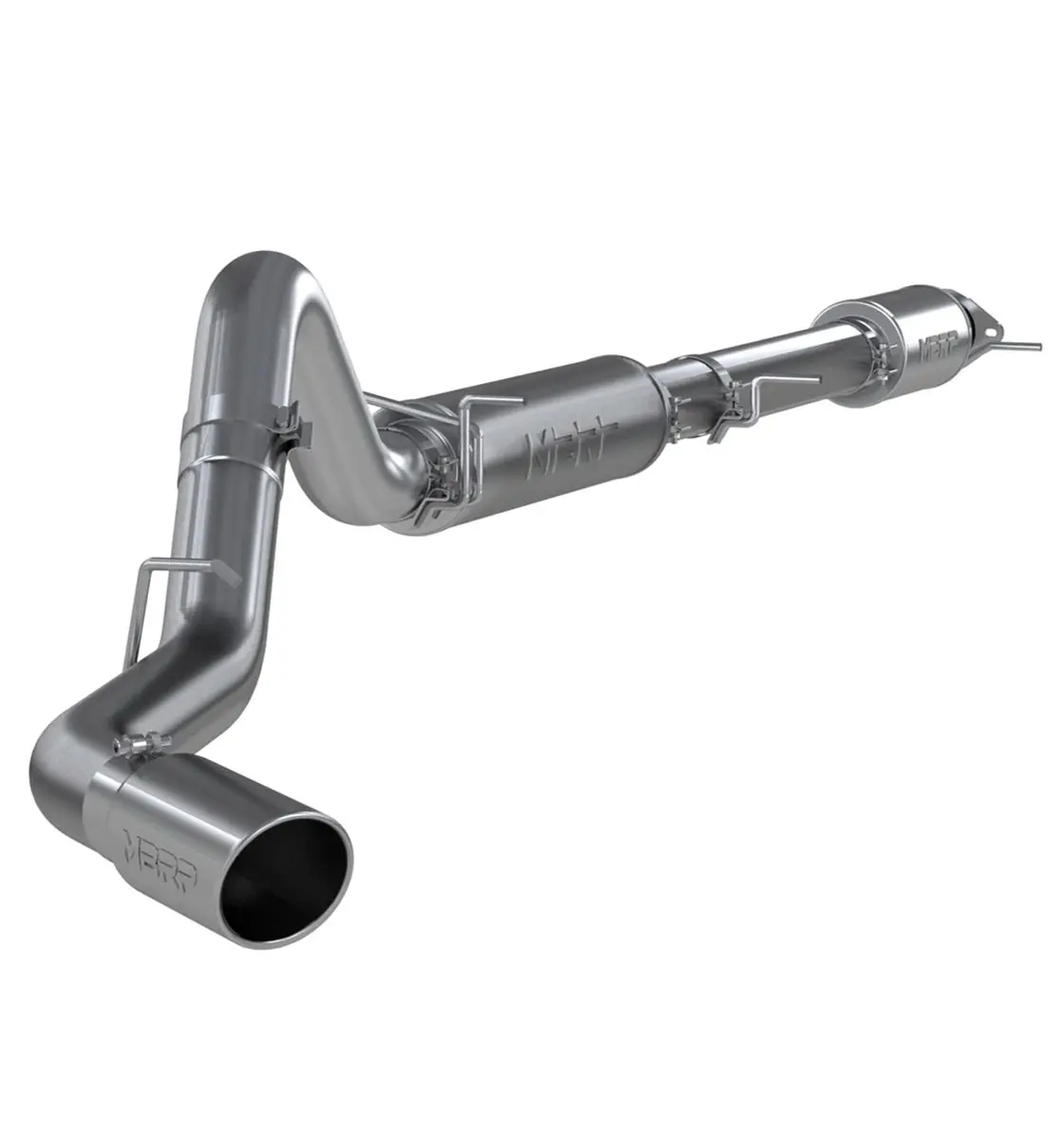 '20-23 Chevy/Gmc 2500/3500 6.6L Gas Al 4" Single Side Exhaust 1