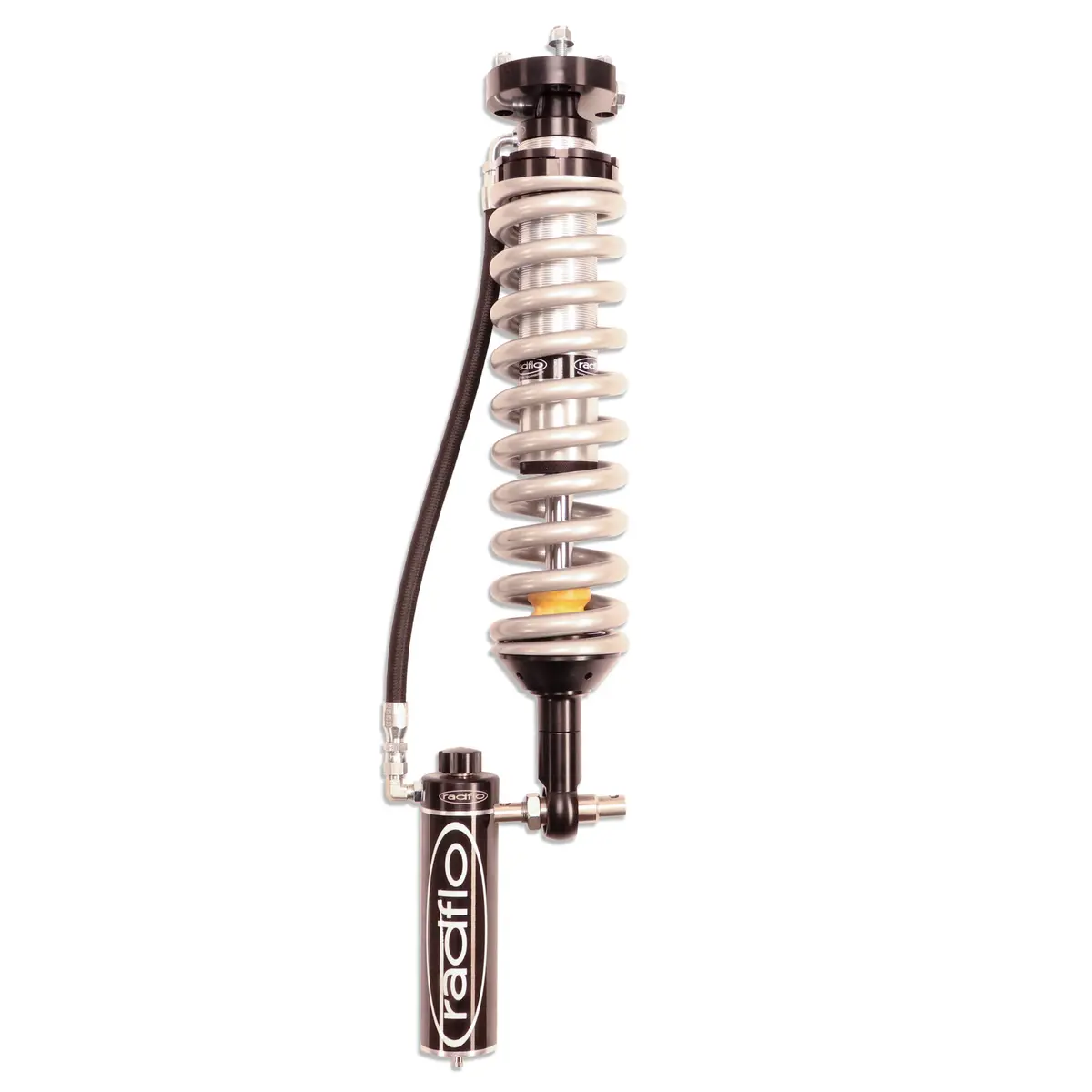 Radflo 2.5 Front Coilover Kit Ford Bronco 2021+ With Remote Reservoir And Hi/Lo Compression Adjusters 3″ Lift Only Must Use Aftermarket Uca 1