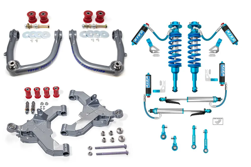 Mid Travel Lift Kit W/ Front & Rear 2.5 Inch Diameter Adjustable King Shocks - 6Th Gen 4Runner 1
