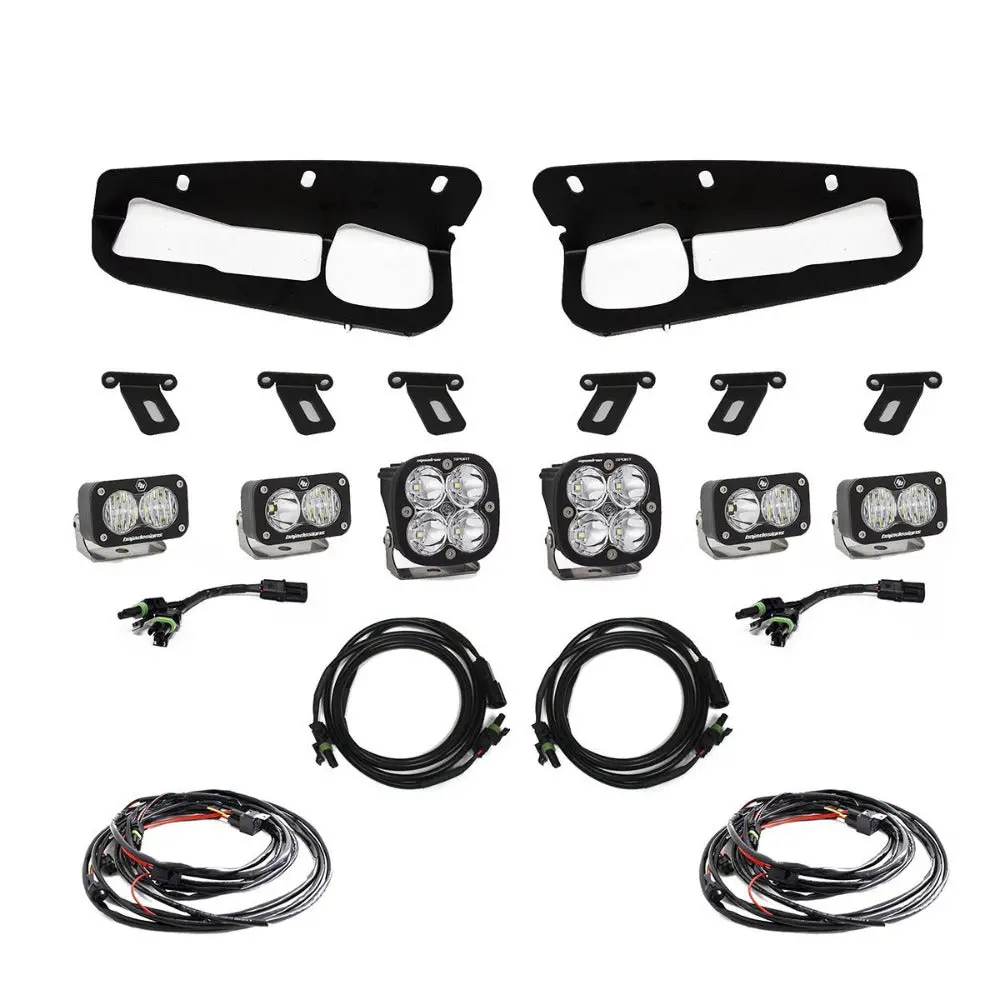 '21-'26  Ford Bronco Squadron Sport Baja Designs Fog Light Pocket Kit 1