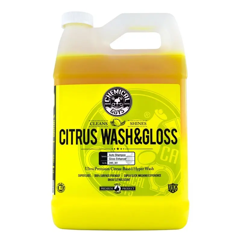 Chemical Guys Citrus Wash & Gloss – Concentrated Car Wash Solution (1-Gallon Container) 1