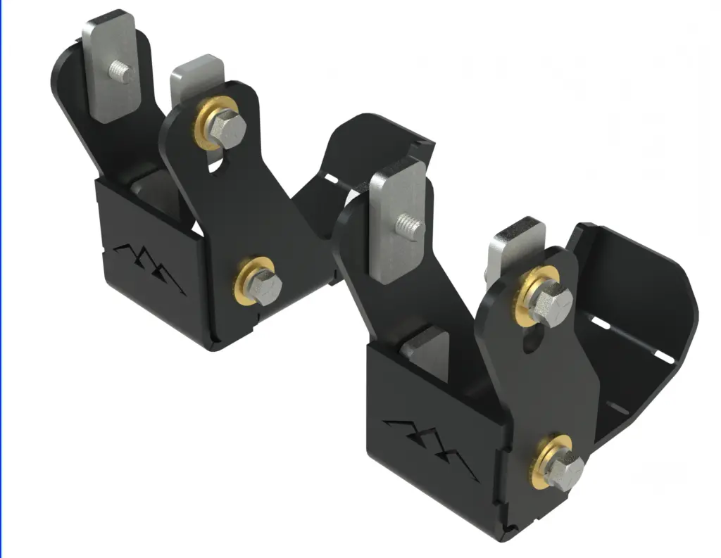 '24 Lc250 Rear Shock Mount Skids 1