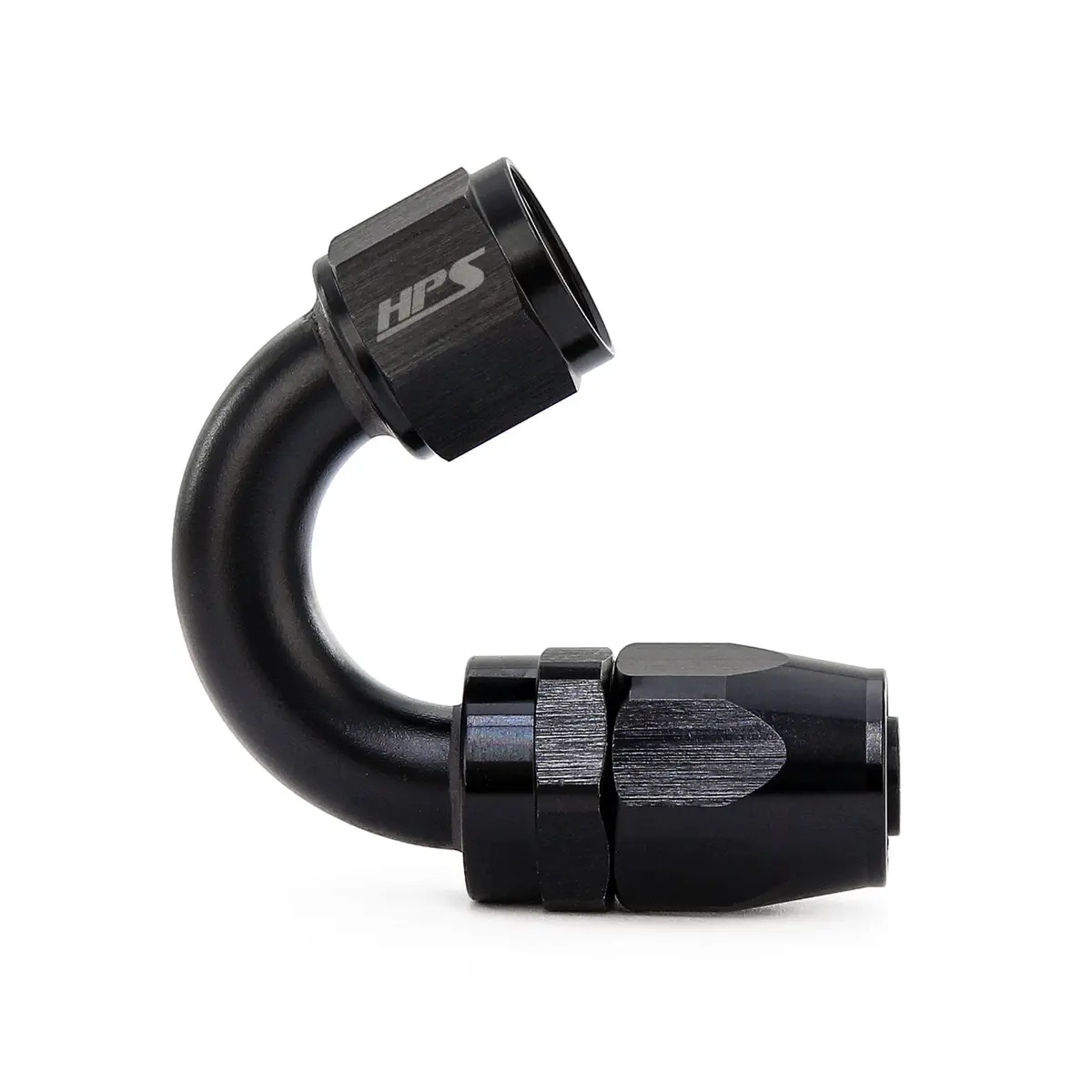 Hps Performance 150 Degree -4 Compression Double Swivel Hose End To An Female, Aluminum, Black 1