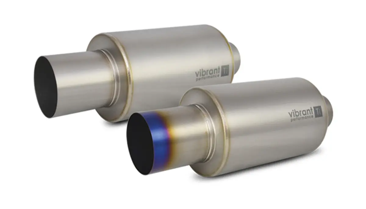 Titanium Universal Mufflers With Exhaust Tip 1