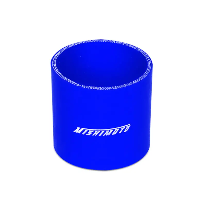 Mishimoto 3-Inch Blue Silicone Straight Coupler — High-Temp, Reinforced Hose Connector 1