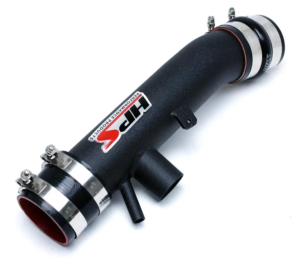 Hps Performance Post Maf Air Intake Aluminum Tube, Black, 27-559Wb 1