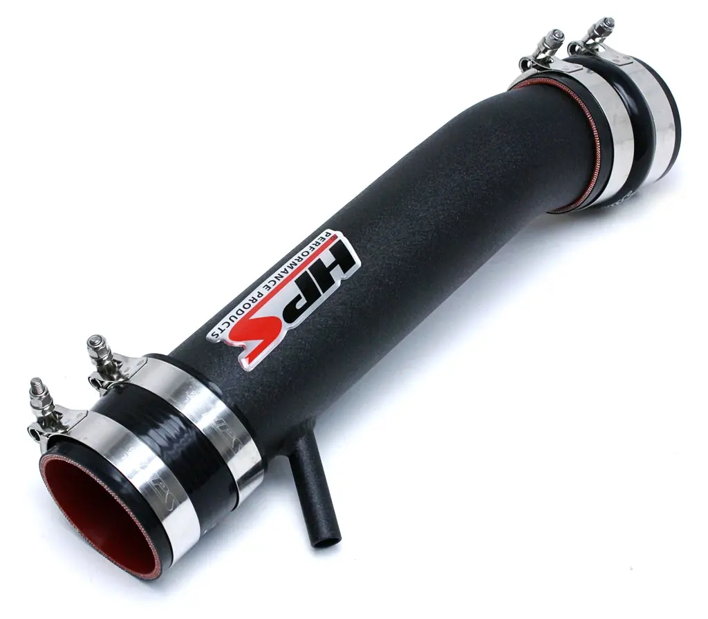 Hps Performance Post Maf Air Intake Aluminum Tube, Black, 27-560Wb 1