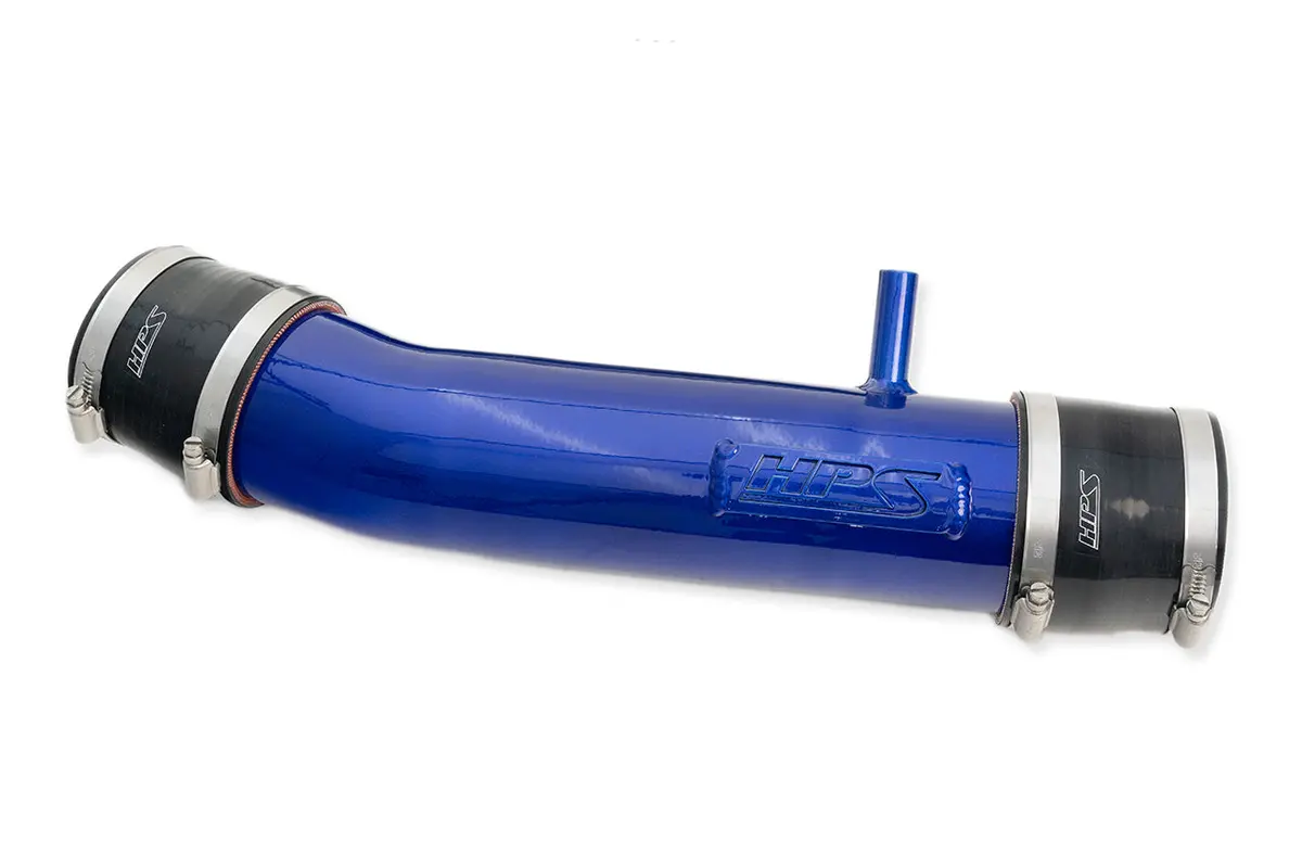 Hps Performance Air Intake Post Maf Aluminum Tube, Blue 1