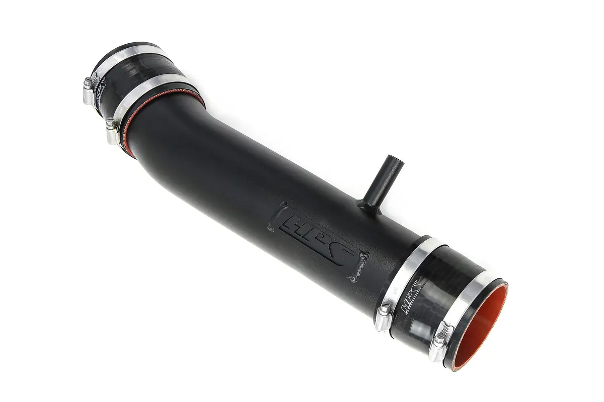 Hps Performance Air Intake Post Maf Aluminum Tube, Black 1