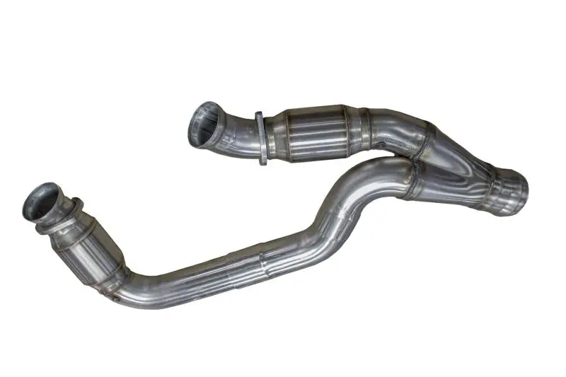 3" Stainless Green Catted Y-Pipe. 2019-2023 Gm 1/2 Ton Truck 6.2L. 1
